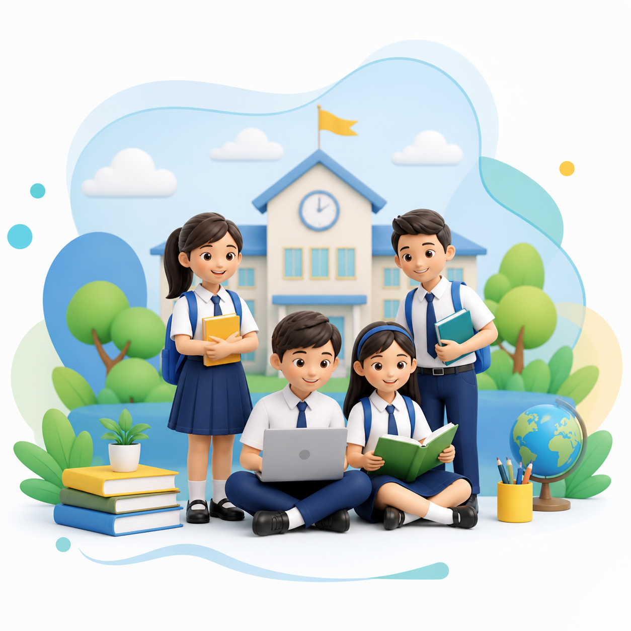 School ERP dashboard preview